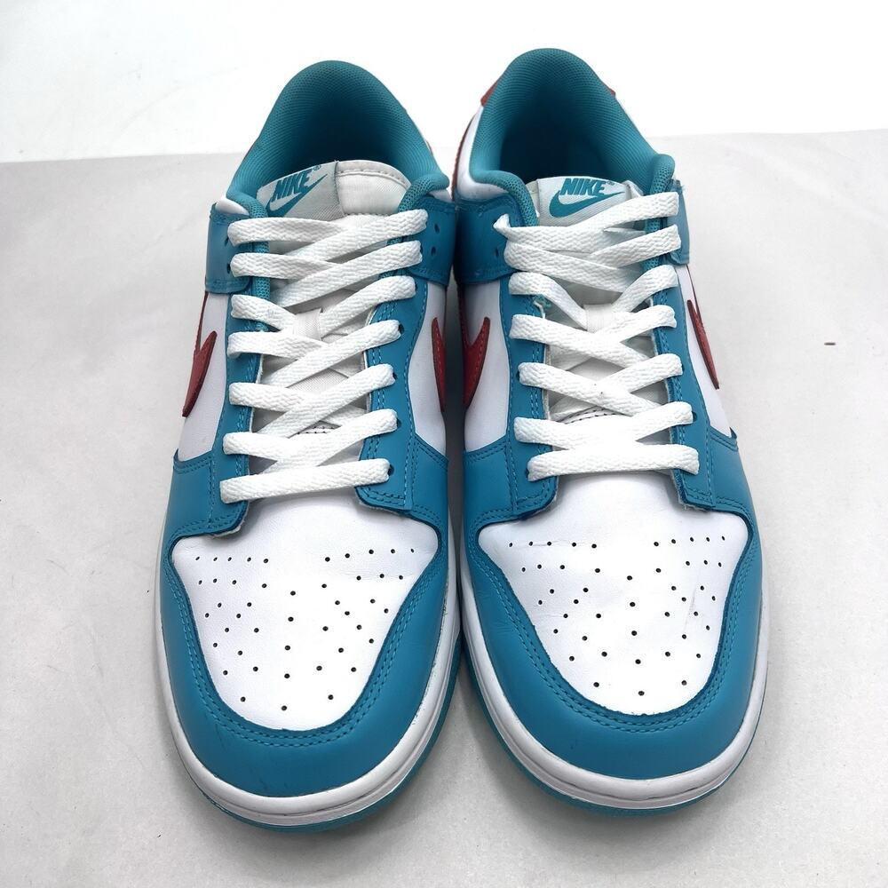 Nike Dunk Low Miami Dolphins - DV0833-102 - Mens 11.5 - Picture 3 of 13